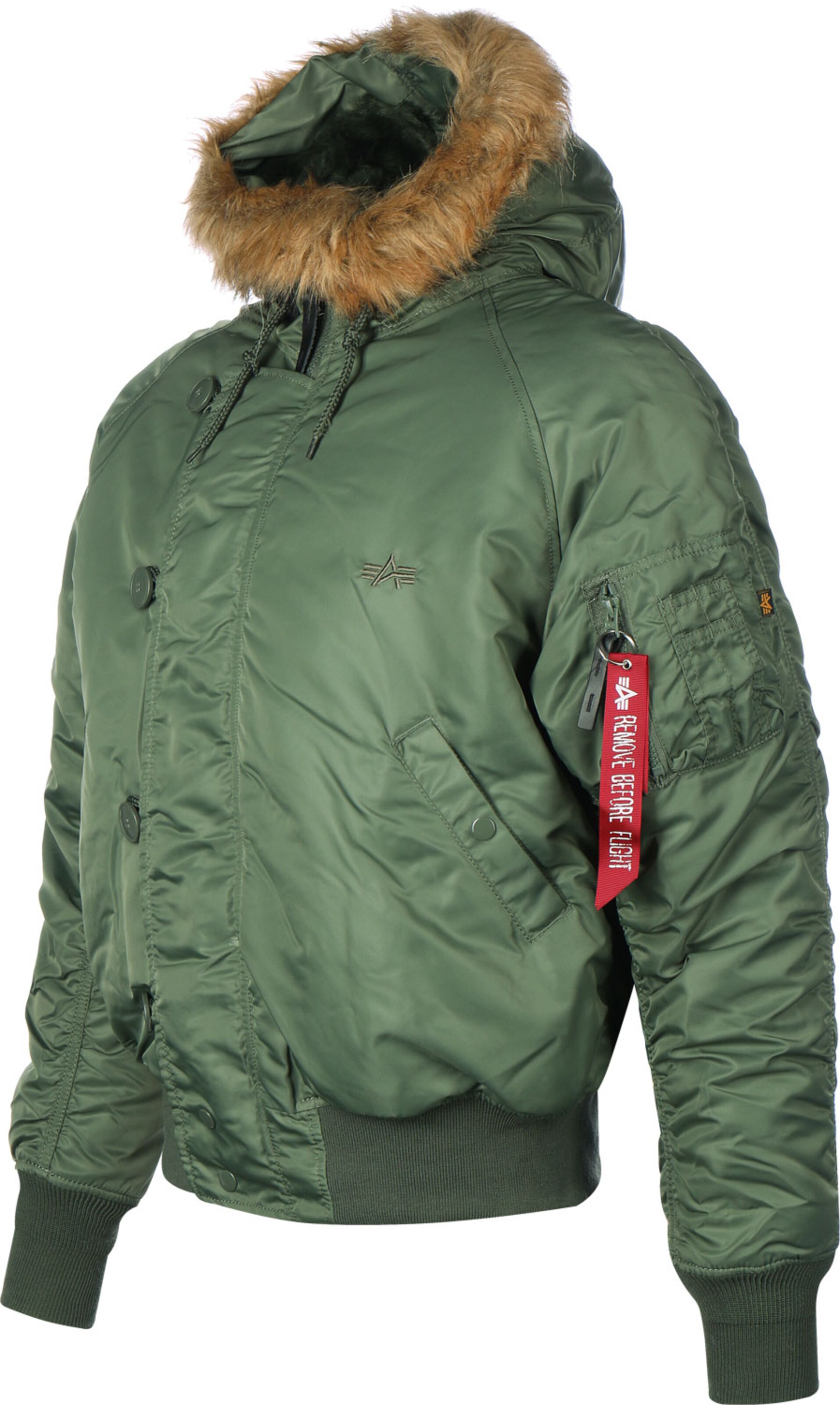 Veste d’hiver 'N2B' ALPHA INDUSTRIES en vert