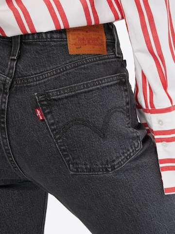 LEVI'S ® Regular Jeans '501® Crop' in Schwarz