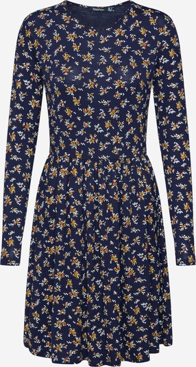 Boohoo Φόρεμα 'Ditsy Floral Smock' σε ναυτικό μπλε / κίτρινο / λευκό, Άποψη προϊόντος