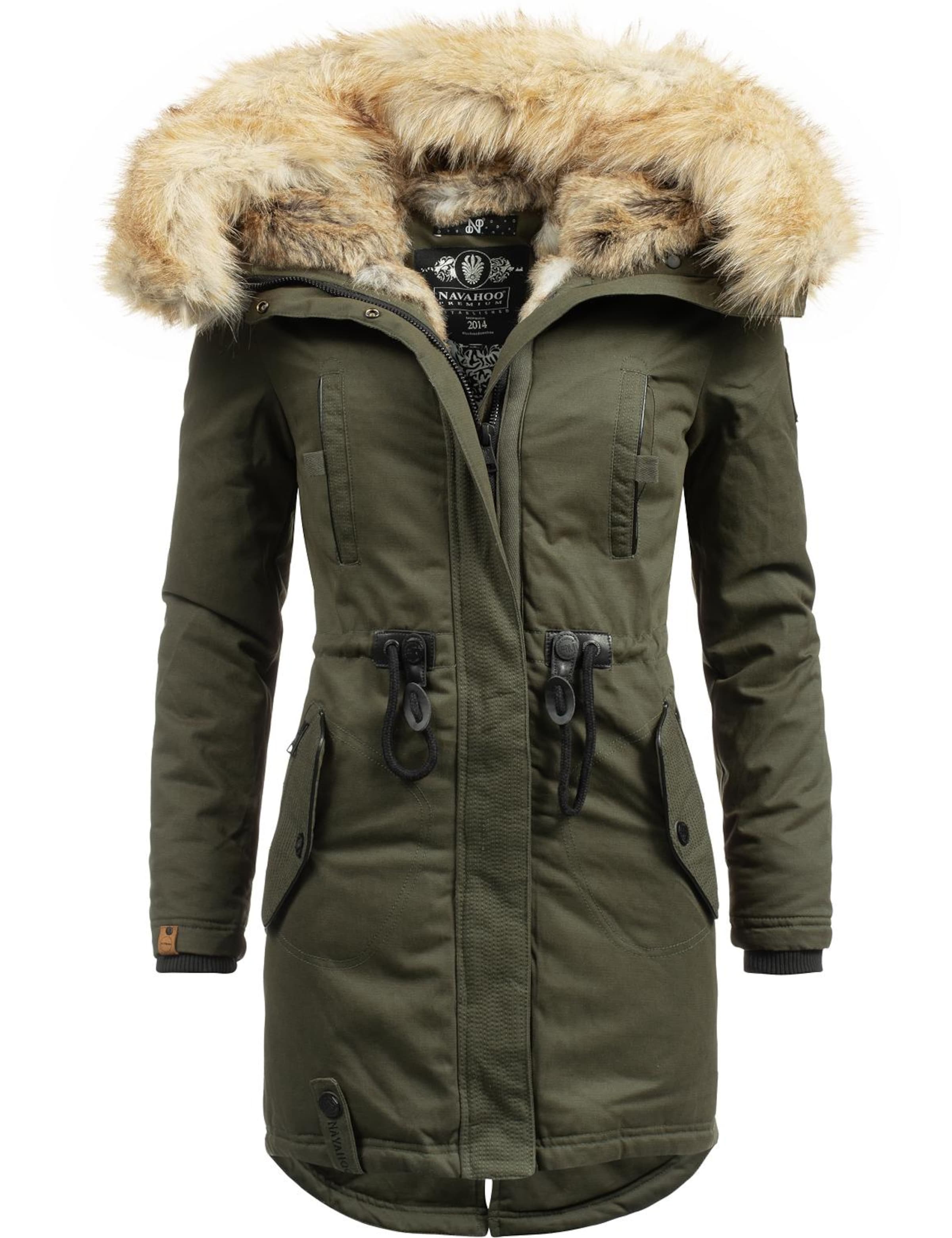 NAVAHOO Winter parka 'Bombii' in Green: front