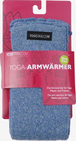 YOGISTAR.COM Yoga Armwärmer in Blau: predná strana