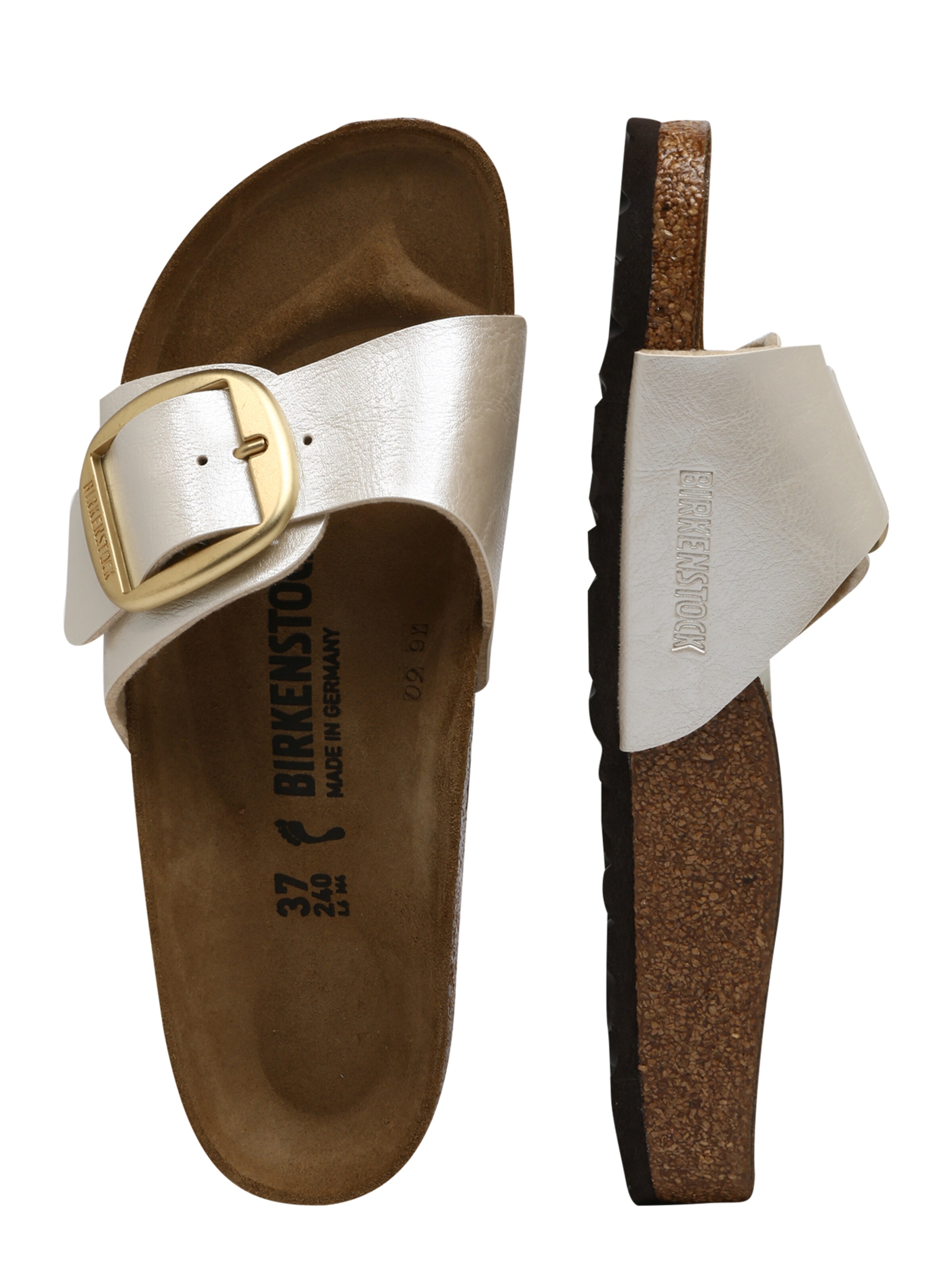 BIRKENSTOCK Σαγιονάρες διχαλωτές 'Madrid S' σε μπεζ
