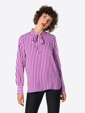 COMMA Blouse in Lila: voorkant