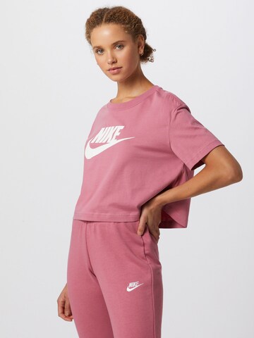 T-shirt Nike Sportswear en rose : devant