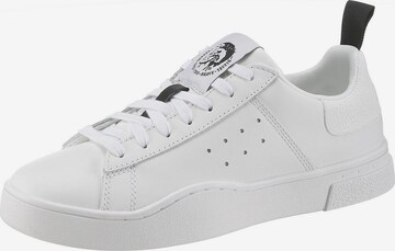 Baskets basses DIESEL en blanc : devant