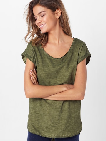 T-shirt Urban Classics en vert : devant