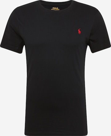 Polo Ralph Lauren Slim Fit T-Shirt in Schwarz: predná strana