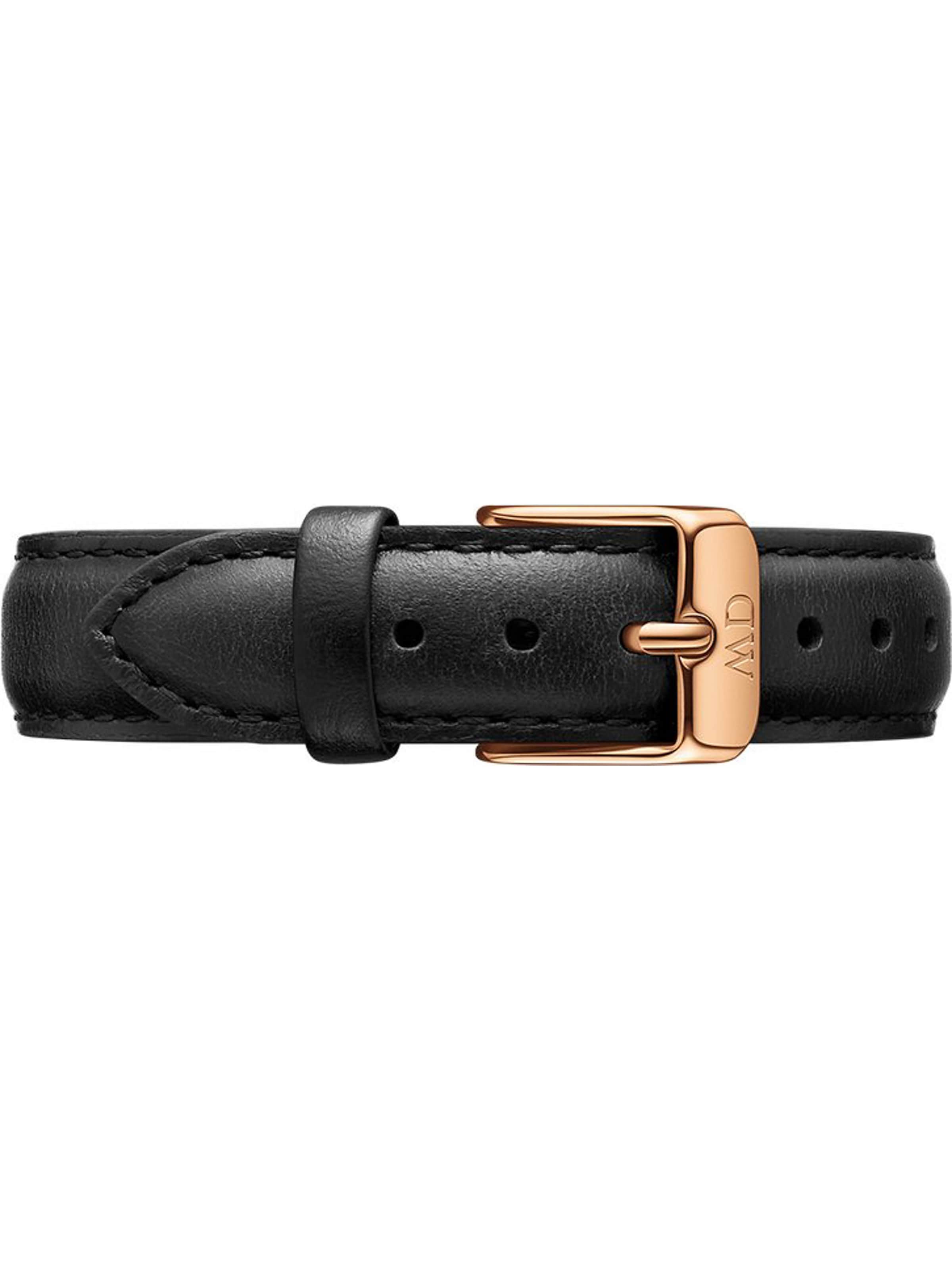 Daniel Wellington Uhrenarmband in Schwarz: Vorderseite