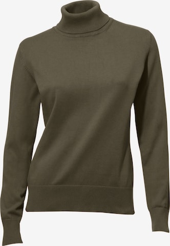 Pull-over heine en vert : devant