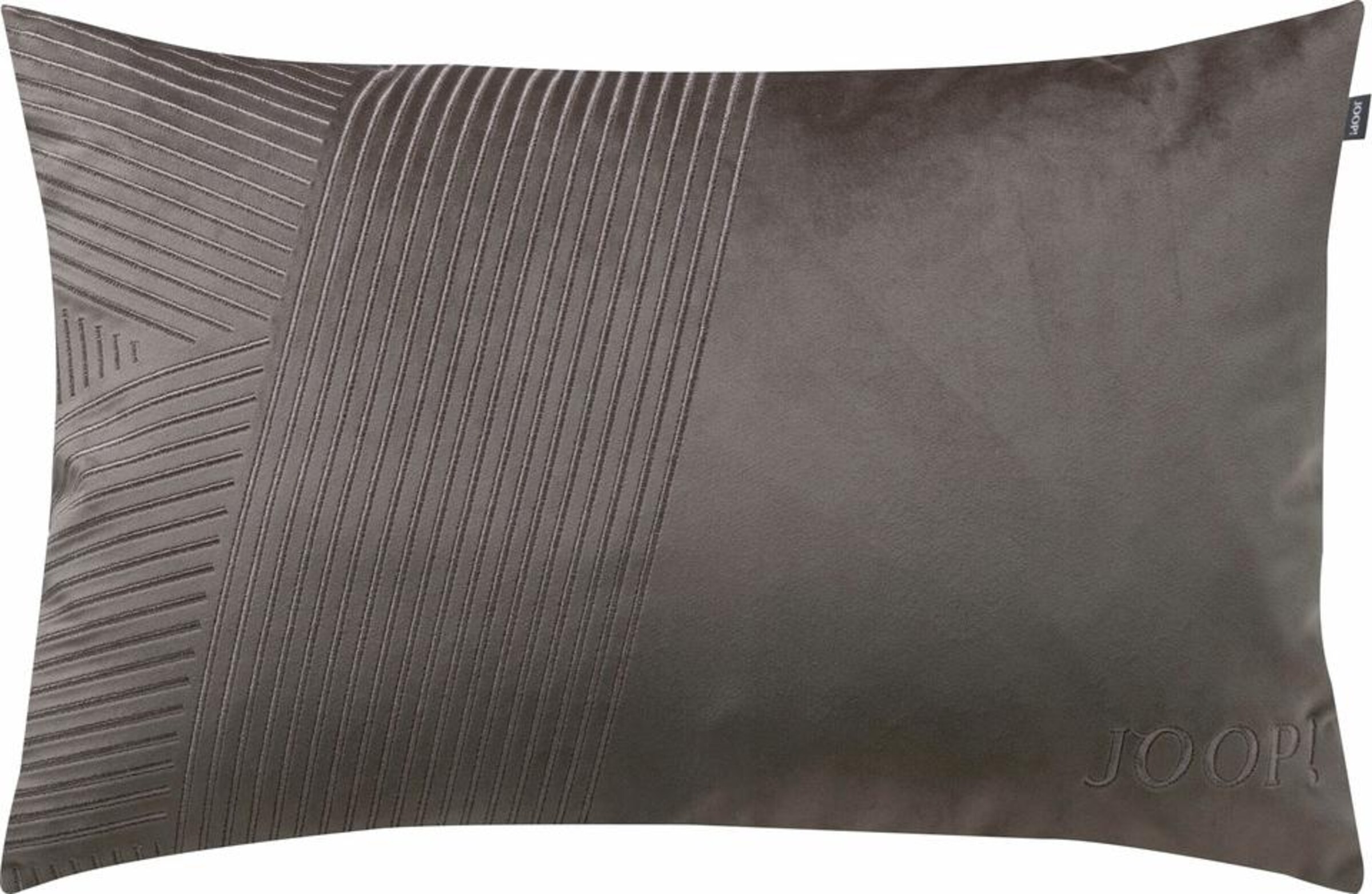 JOOP! - Kissenbezug, 'Squared' in mokka
