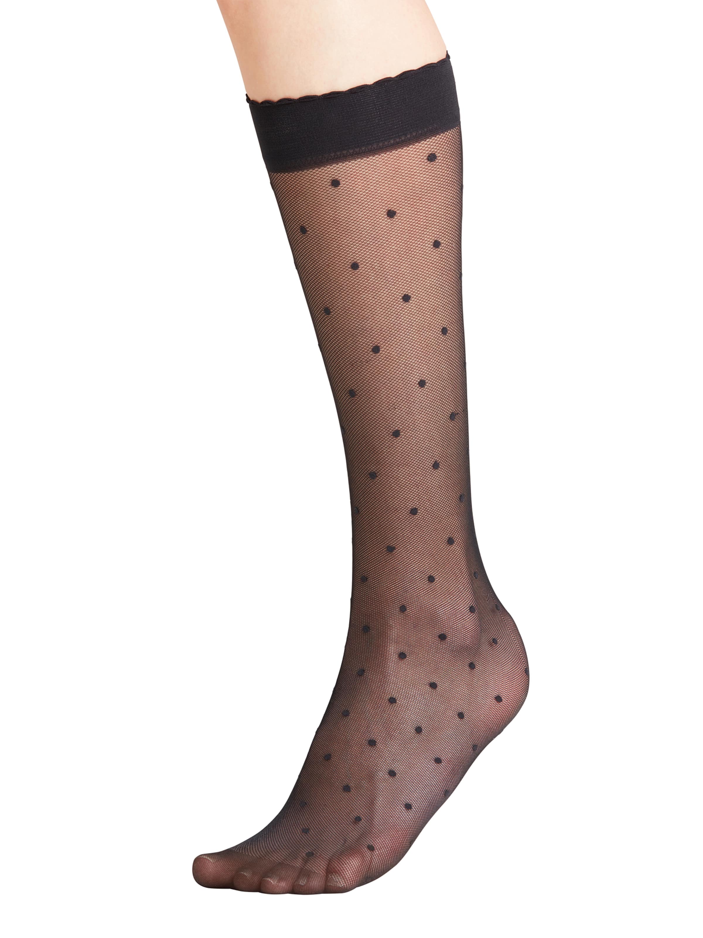 Chaussettes fines FALKE en noir