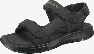 SKECHERS Sandalen 'Flex Advantage' in Zwart: voorkant