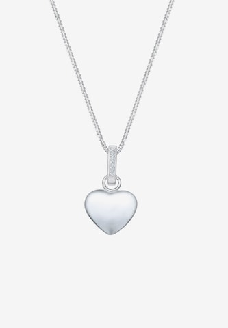 Elli DIAMONDS Necklace 'Herz' in Silver