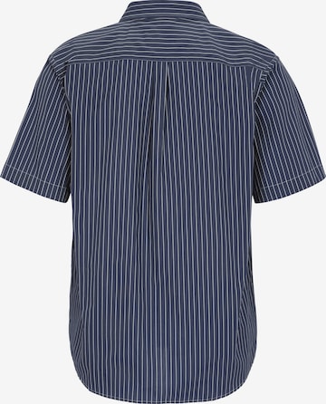 Jan Vanderstorm Comfort fit Button Up Shirt 'Perttu' in Blue