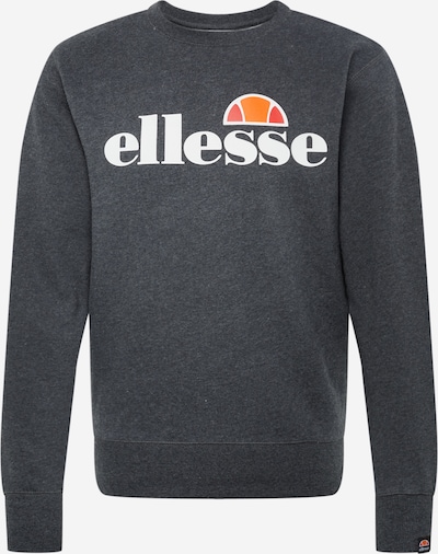 ELLESSE Sweatshirt 'Succiso' in de kleur Donkergrijs / Oranje / Rood / Wit, Productweergave