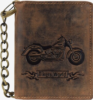 Portamonete 'Vintage Bike' di GREENBURRY in marrone