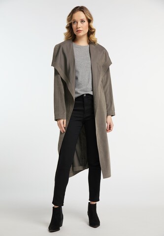 DreiMaster Vintage Between-Seasons Coat in Grey: front