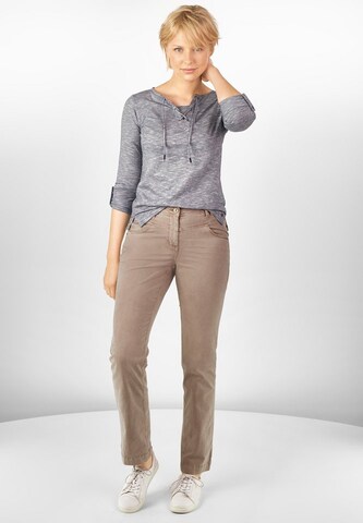 CECIL Regular Broek 'Janet' in Beige