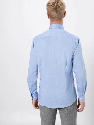 Slim fit Camicia business 'Level 5' di OLYMP in blu: dietro