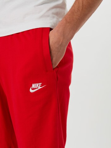 Regular Pantaloni de la Nike Sportswear pe roșu