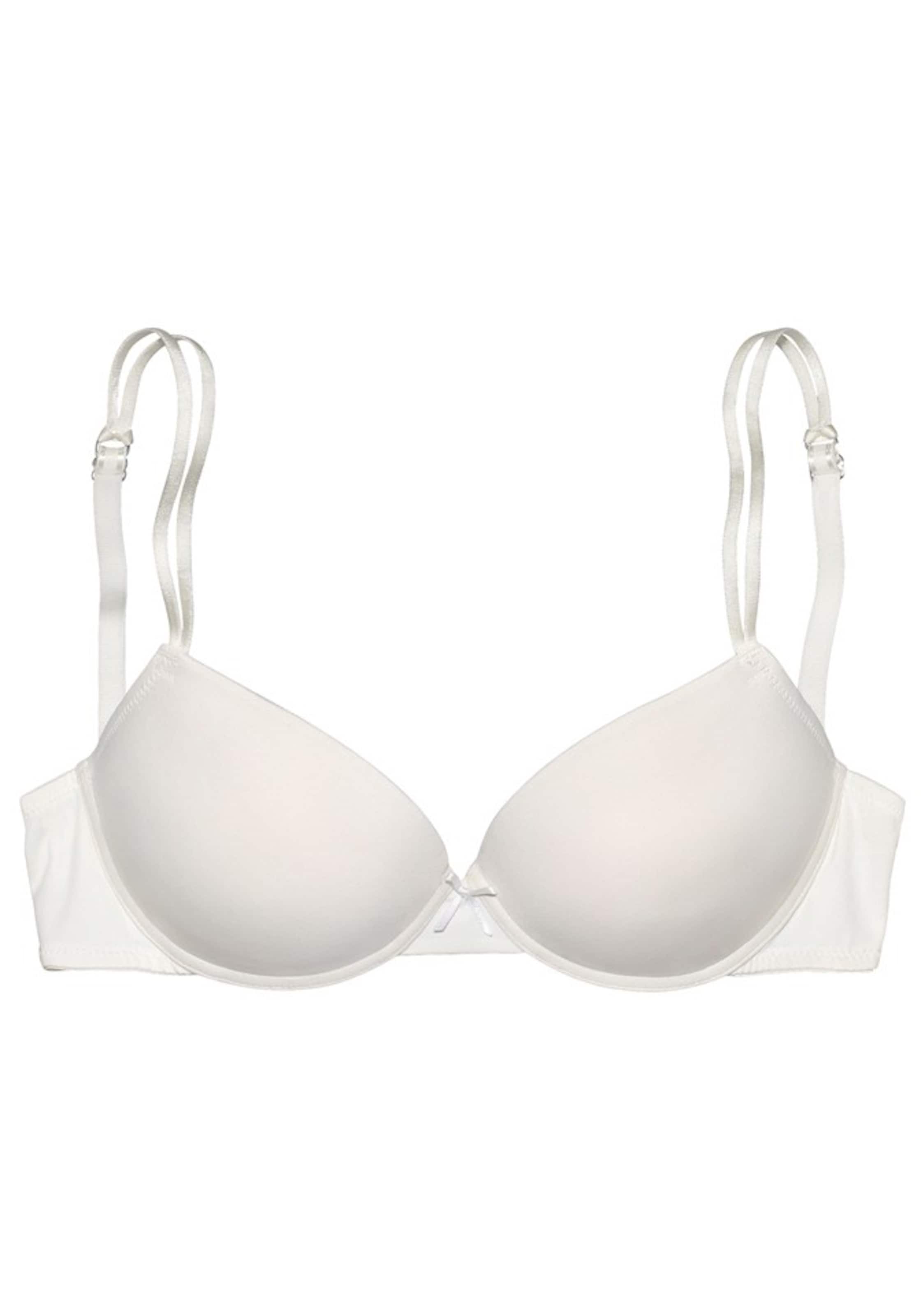 LASCANA Сутиен с повдигащ ефект Сутиен в бяло: отпред