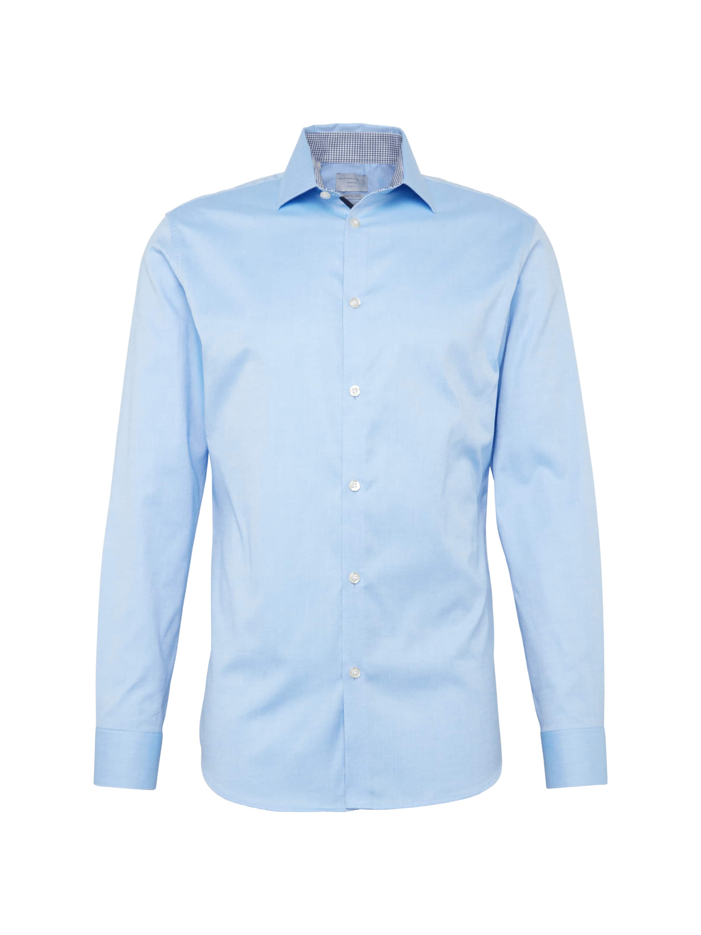 SELECTED Button Up Shirt 'Mark' in Blue: front