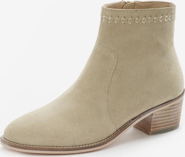 LASCANA Ankle Boots in Beige: front