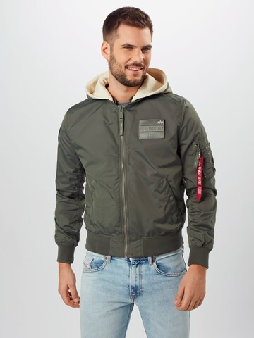 ALPHA INDUSTRIES Regular Fit Jacke in Grün: Vorderseite