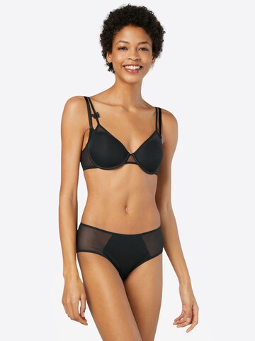 PASSIONATA T-shirt Bra 'Miss Joy' in Black