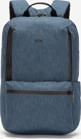 Pacsafe Backpack 'Metrosafe X' in Blue: front