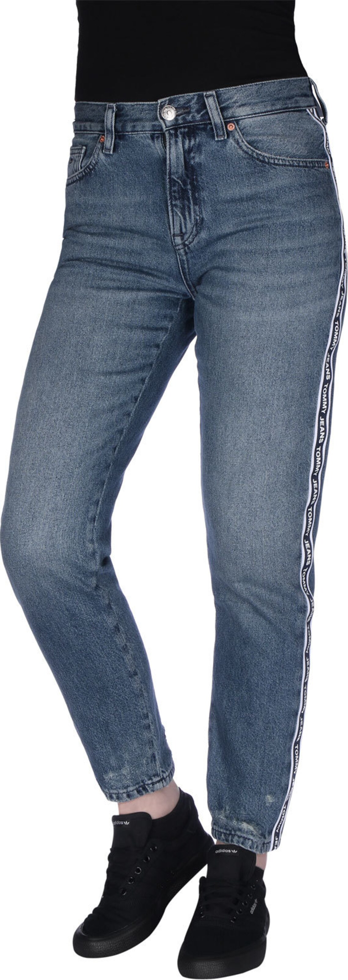 Frauen Jeans Tommy Jeans Jeans ' Izzy Crop W ' in Blau - MU99388