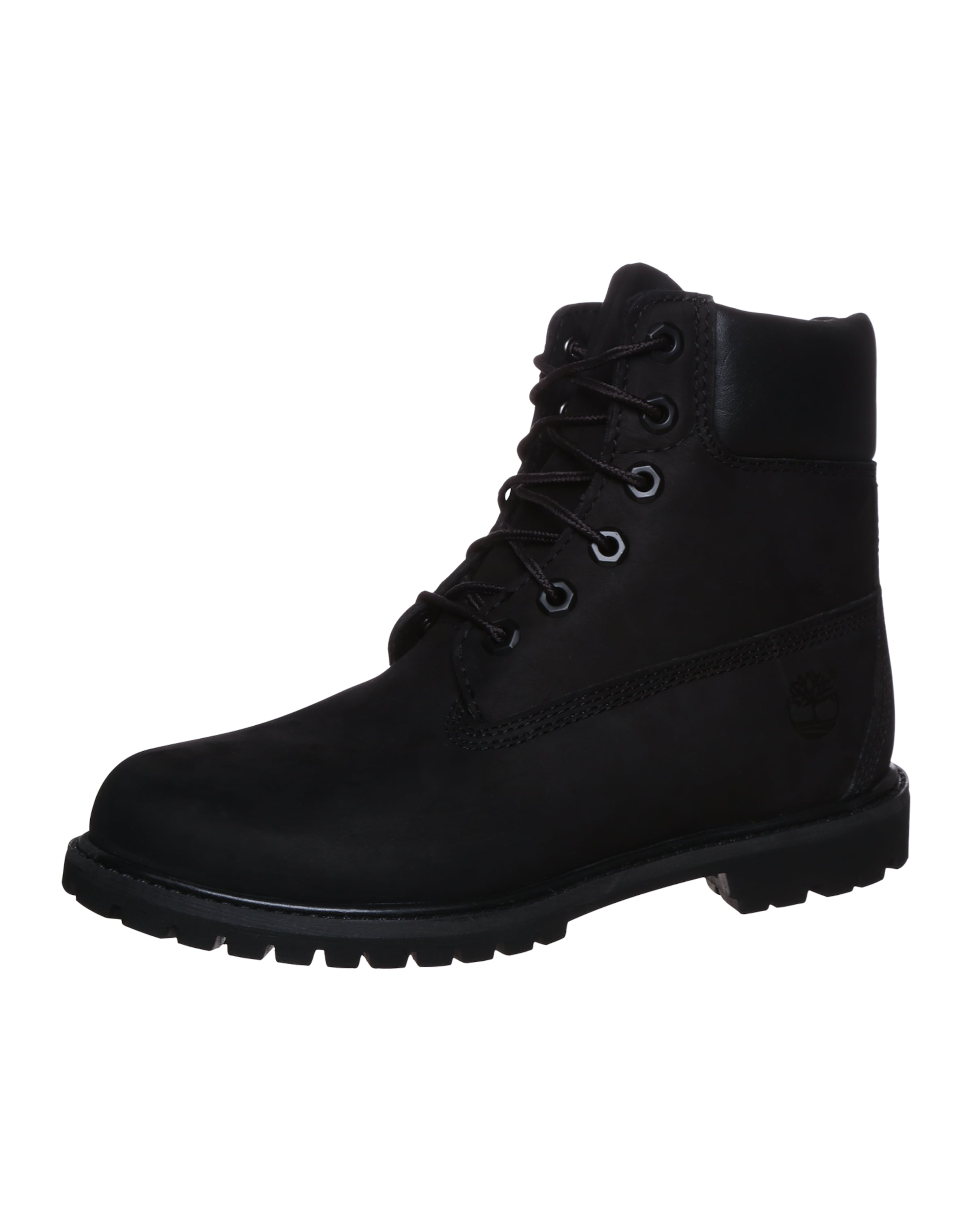 TIMBERLAND Snørestøvletter 'Premium' i sort: forside