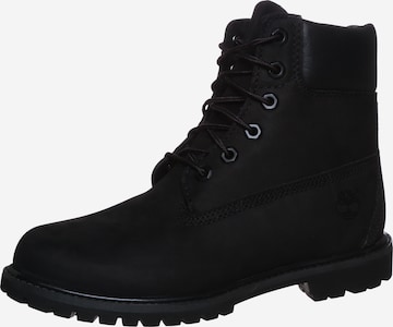 TIMBERLAND Lace-Up Ankle Boots 'Prem Wheat' in Black: front