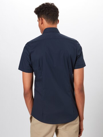 OLYMP Slim Fit Hemd '5 City' in Blau: Rückseite