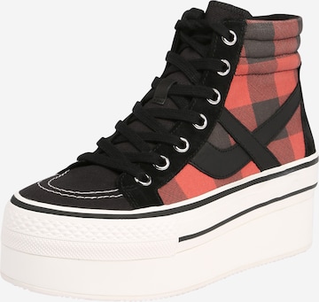 ASH Sneakers hoog 'Jimmy Check B' in Rood: voorkant