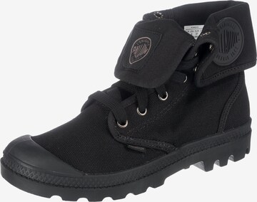 Palladium Lace-Up Ankle Boots 'Baggy' in Black: front