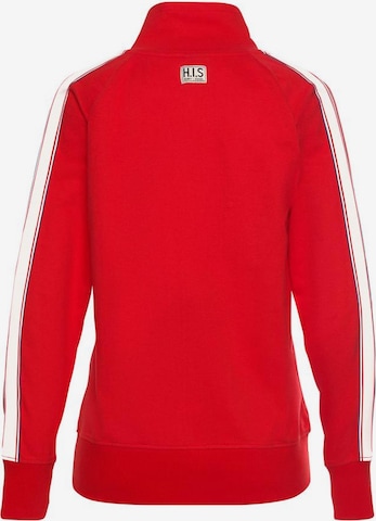 H.I.S Bluza rozpinana w kolorze czerwony