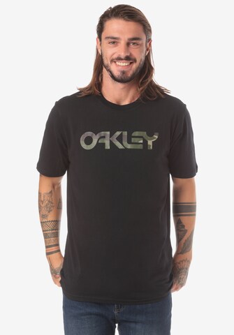 OAKLEY Klasický střih Funkční tričko 'Mark II' – černá: přední strana