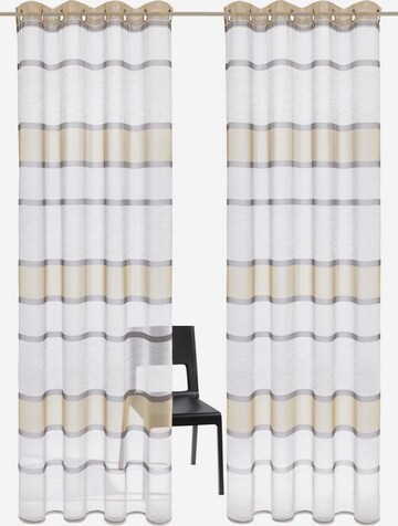 MY HOME Curtains & Drapes in Beige: front