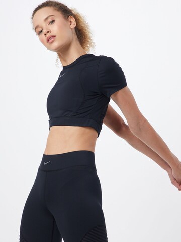 NIKE Funktionsbluse 'AEROADPT' i sort