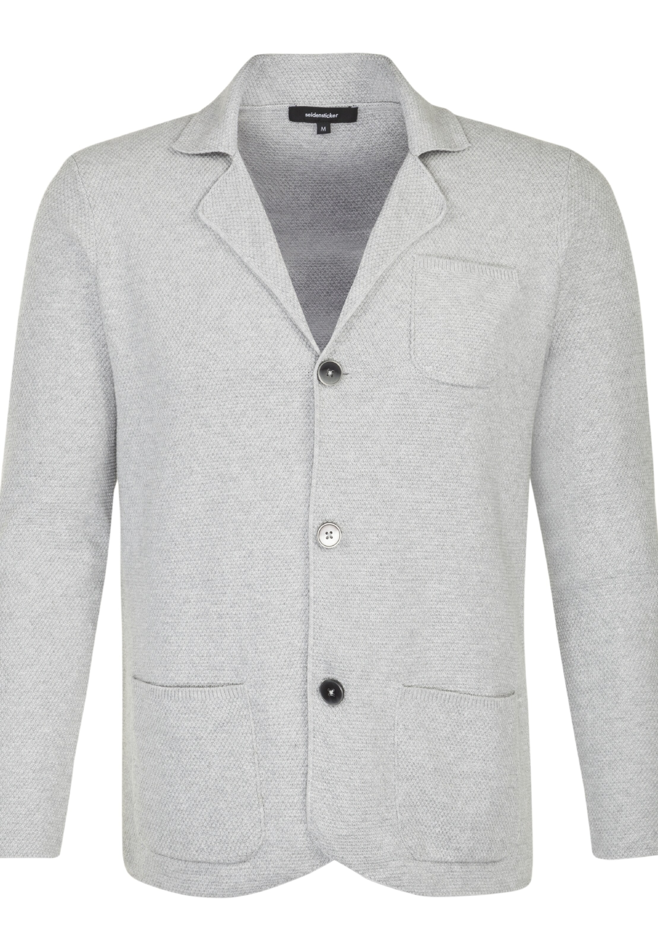 SEIDENSTICKER - Colbert 'Schwarze Rose' in de kleur Grijs gemêleerd