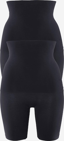 PETITE FLEUR Shaping Pants in Black: front