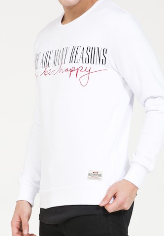 Sweat-shirt PLUS EIGHTEEN en blanc