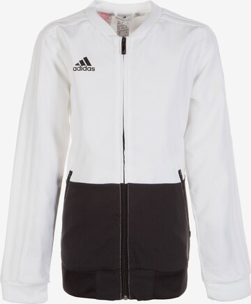 ADIDAS PERFORMANCE Athletic Jacket 'Condivo 18' in White: front