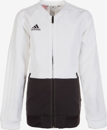 ADIDAS PERFORMANCE Athletic Jacket 'Condivo 18' in White: front