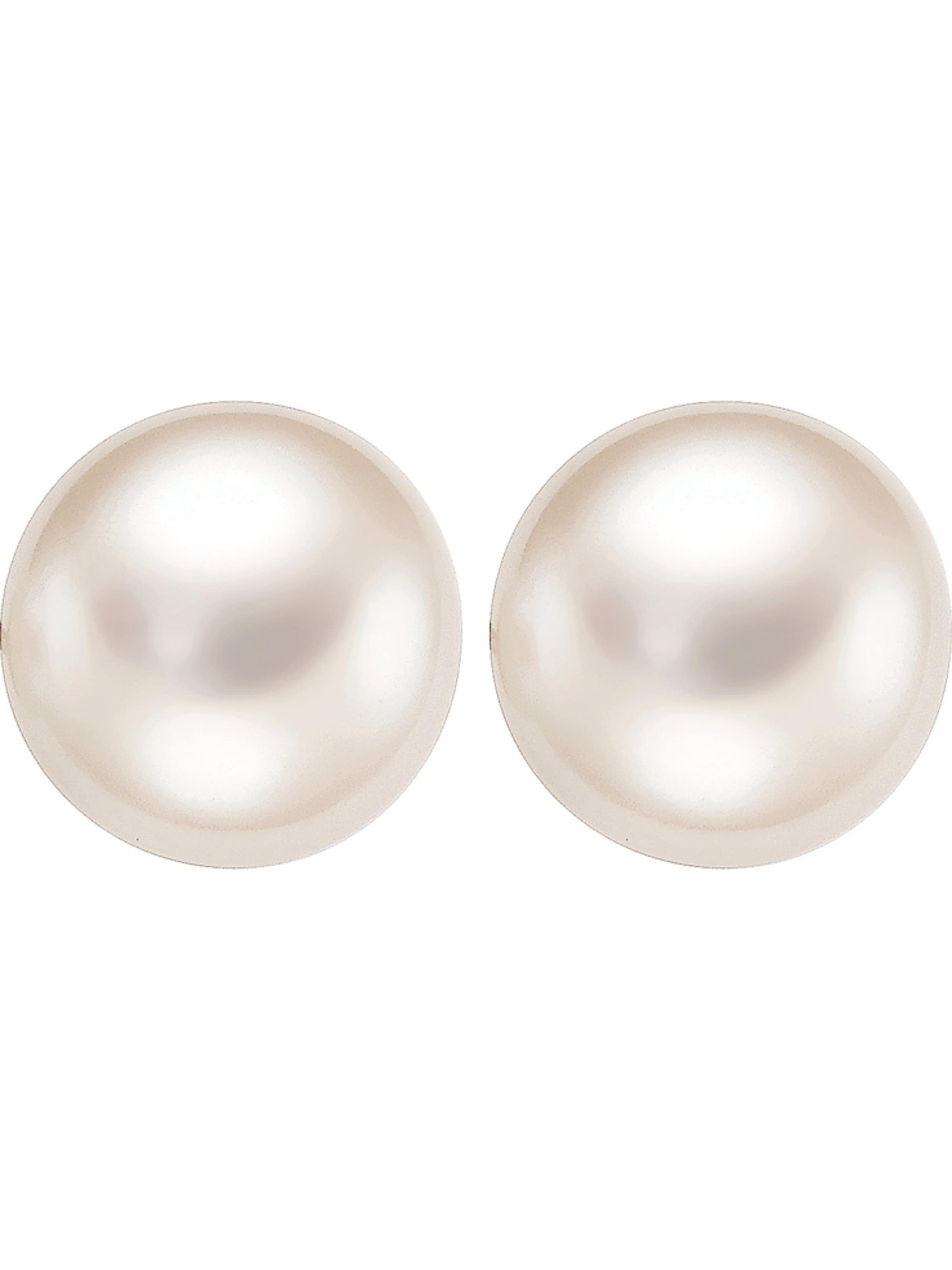 CHRIST Ohrstecker in Weiß: Vorderseite