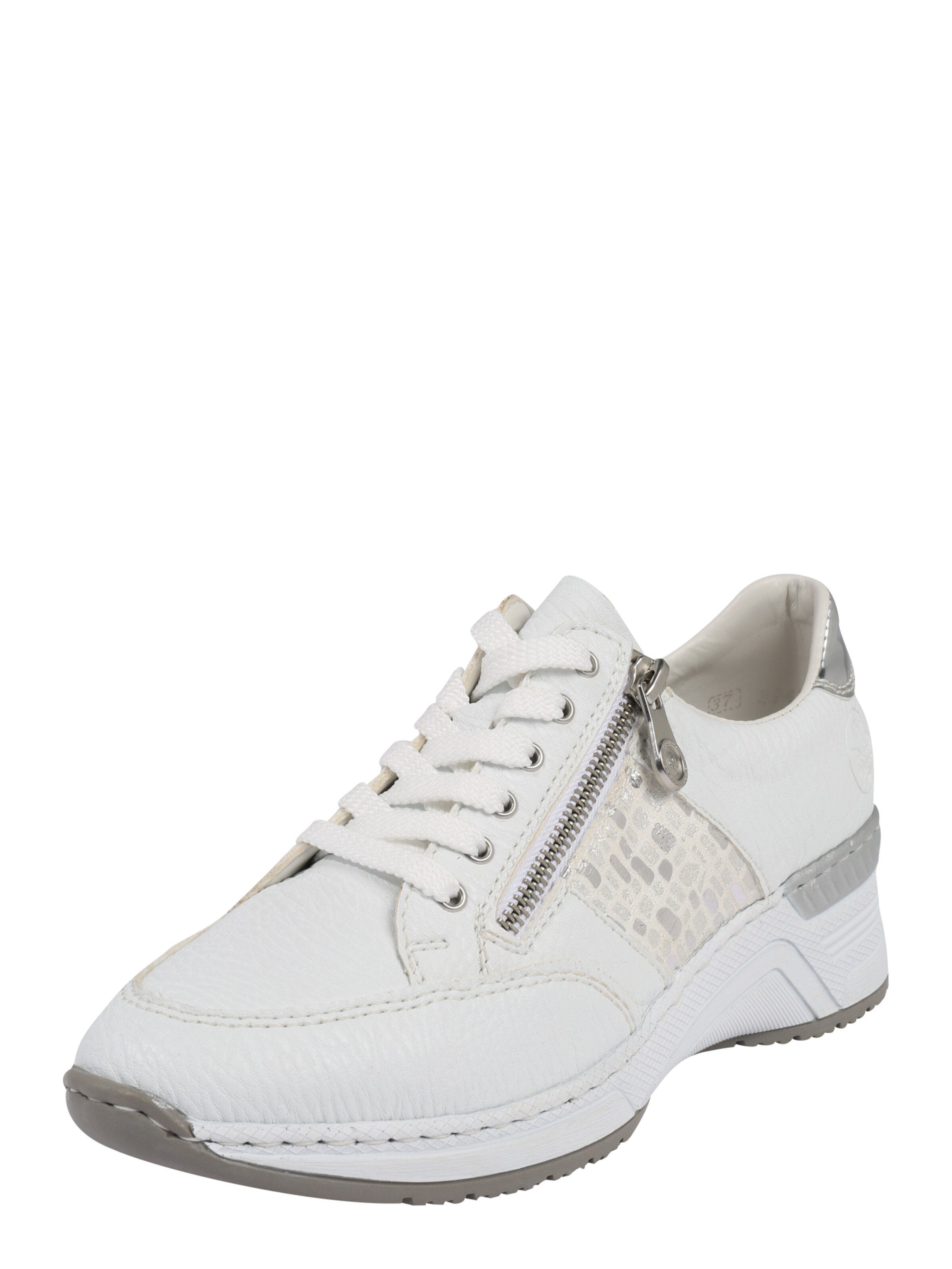 Chaussure à lacets Rieker en blanc : devant