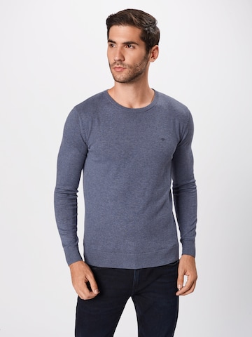 TOM TAILOR Regular Fit Pullover i blå