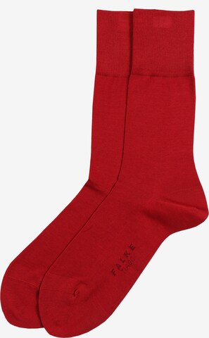 Chaussettes 'Tiago' FALKE en rouge : devant