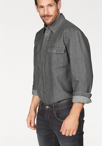 ARIZONA Comfort fit Button Up Shirt in Grey: front